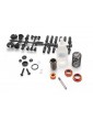 Threaded aluminum shock set