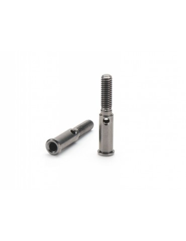 Aluminium fluorine coated front wheel shaft (2pcs)
