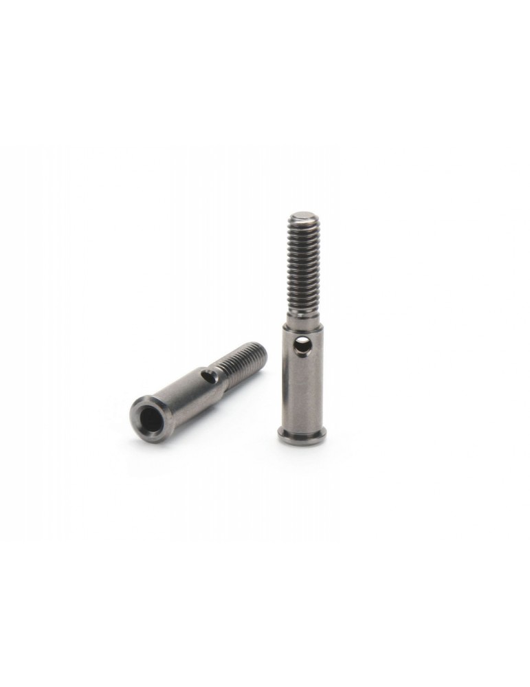 Aluminium fluorine coated front wheel shaft (2pcs)