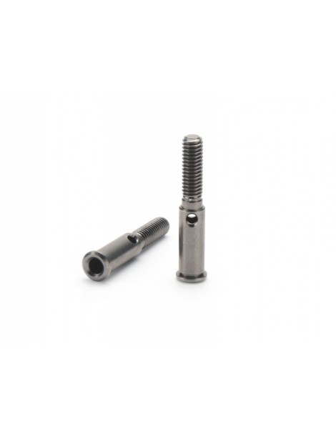 Aluminium fluorine coated front wheel shaft (2pcs)