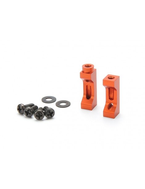 Aluminium servo mount set (orange)