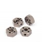 Aluminum locking hex wheel hub (12mm/4pcs)