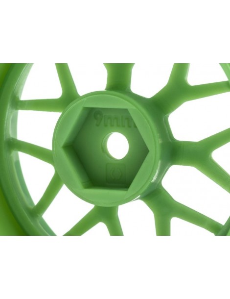 TECH 7 WHEEL GREEN 52X26X+9MM OFFSET (2PCS)