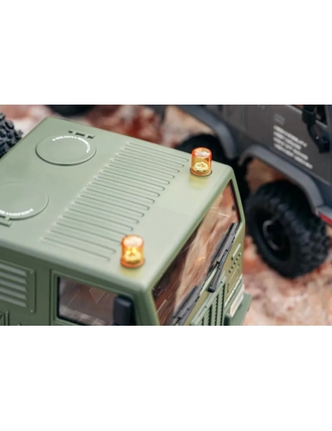 HobbyPlus CR-18P Terranaut 8x8 AWS žalias RC kopimo modelis su LED šviesomis