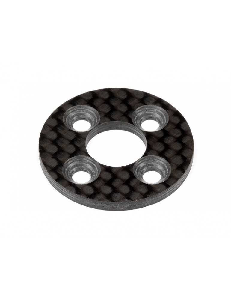 Spur gear support plate woven graphite