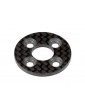 Spur gear support plate woven graphite