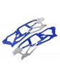 FLAMED TVP CUSTOM CHASSIS SILVER/BLUE/2PCS/SAVAGE