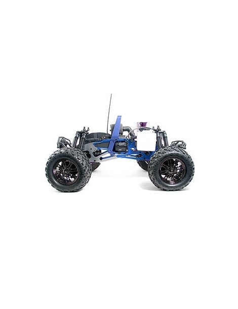 FLAMED TVP CUSTOM CHASSIS SILVER/BLUE/2PCS/SAVAGE