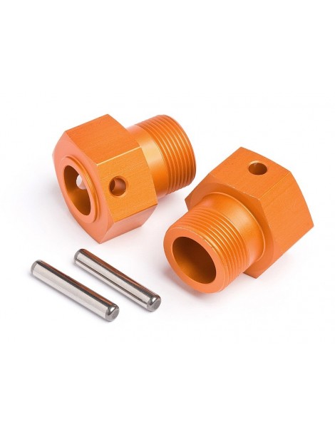 WHEEL HEX HUB 24x27mm (ORANGE/2pcs)