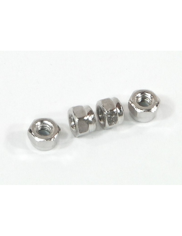 NYLON NUT M2.6 (SILVER/4pcs)