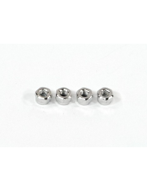 NYLON NUT M2.6 (SILVER/4pcs)