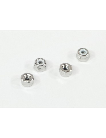 NYLON NUT M2.6 (SILVER/4pcs)