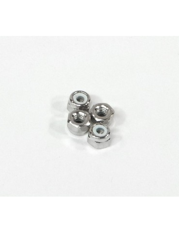 NYLON NUT M2.6 (SILVER/4pcs)