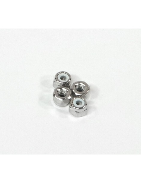 NYLON NUT M2.6 (SILVER/4pcs)