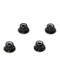 FLANGED LOCK NUT M5 (CLOCKWISE/BLACK/4pcs)