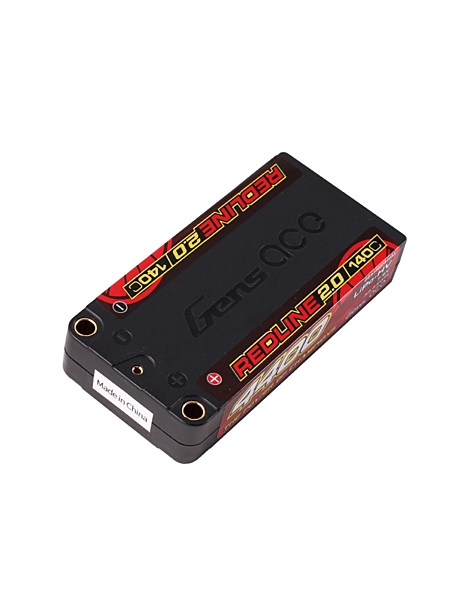 Gens ace Redline 2.0 Shorty LCG 4400mAh 7.6V 2S 140C HV LiPo akumuliatorius