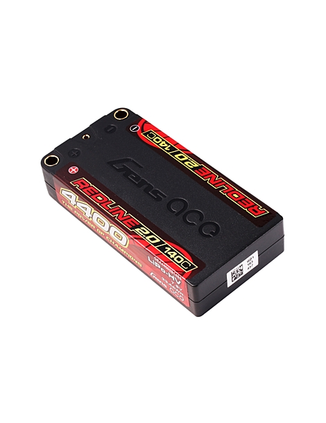 Gens ace Redline 2.0 Shorty LCG 4400mAh 7.6V 2S 140C HV LiPo akumuliatorius