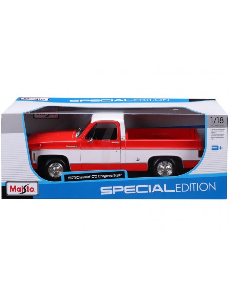 Maisto Chevrolet C10 Cheyenne Super 1:18 1974 red-white