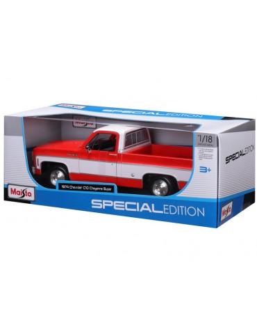 Maisto Chevrolet C10 Cheyenne Super 1:18 1974 red-white