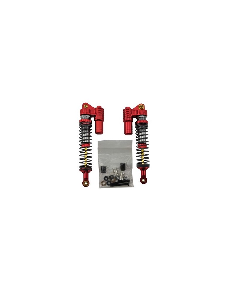 1/10 Crawler Shocks W/Faux Reservoir 110mm, Black, 2 Pcs.
