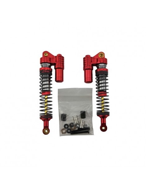 1/10 Crawler Shocks W/Faux Reservoir 110mm, Black, 2 Pcs.