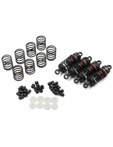 Aluminum Big Bore Go 55mm Damper Set 4pcs for 1/10 RC Touring Car Black