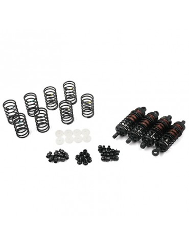 Aluminum Big Bore Go 60mm Damper Set 4pcs for 1/10 RC OnRoad OffRoad Black