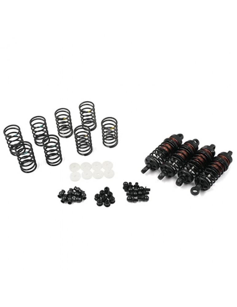 Aluminum Big Bore Go 60mm Damper Set 4pcs for 1/10 RC OnRoad OffRoad Black