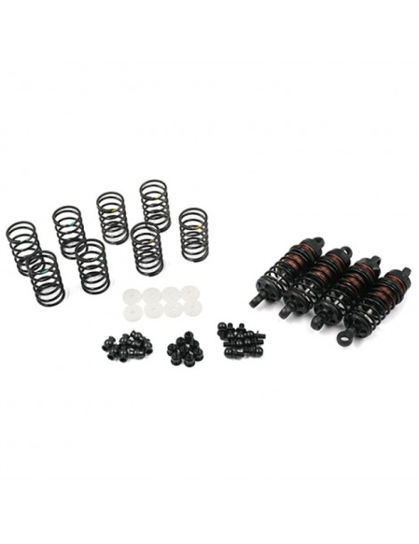 Aluminum Big Bore Go 60mm Damper Set 4pcs for 1/10 RC OnRoad OffRoad Black