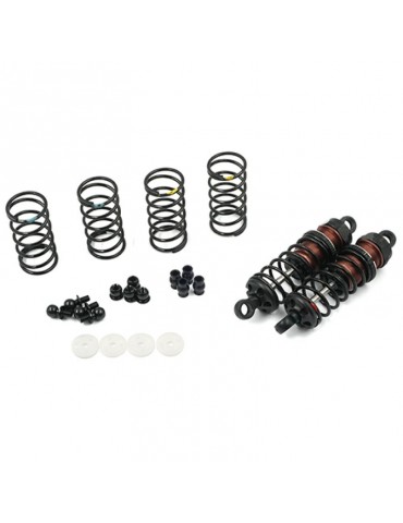 Aluminum Big Bore Go 65mm Damper Set 2pcs for 1/10 RC Offroad Buggy Black