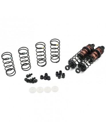 Aluminum Big Bore Go 70mm Damper Set 2pcs for 1/10 RC Offroad Buggy Black