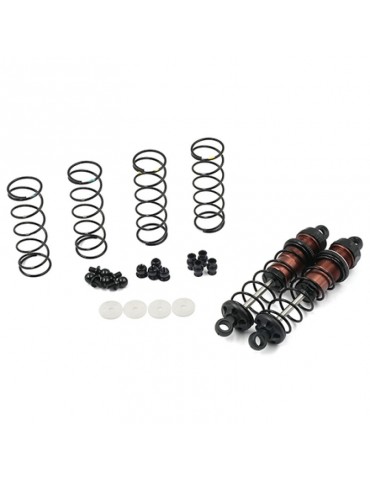 Aluminum Big Bore Go 80mm Damper Set 2pcs for 1/10 RC Offroad Buggy Black