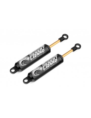 100mm Desert Lizard Two Stage Internal Spring Damper Pair Black For Crawler