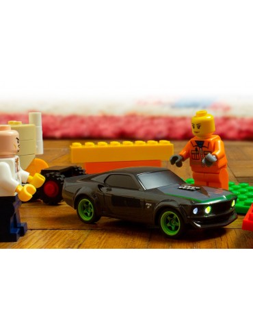 HPI nano-TTR 1969 Ford Mustang RTR-X 1/64 RC modelis su LED apšvietimu