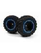 Smyter MT Wheels/Tires Assembled (Black/Blue)