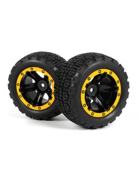 Slyder ST Wheels/Tires Assembled (Black/Yellow)