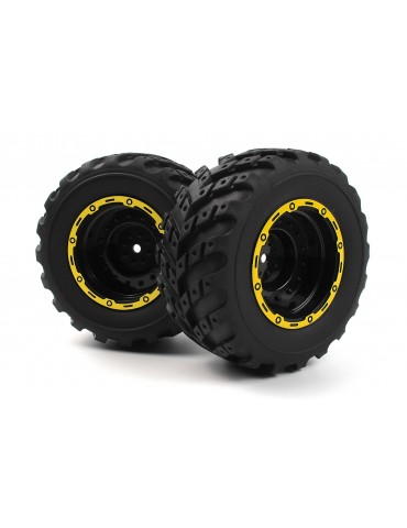 Smyter MT Wheels/Tires Assembled (Yellow/2pcs)