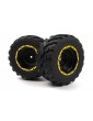Smyter MT Wheels/Tires Assembled (Yellow/2pcs)