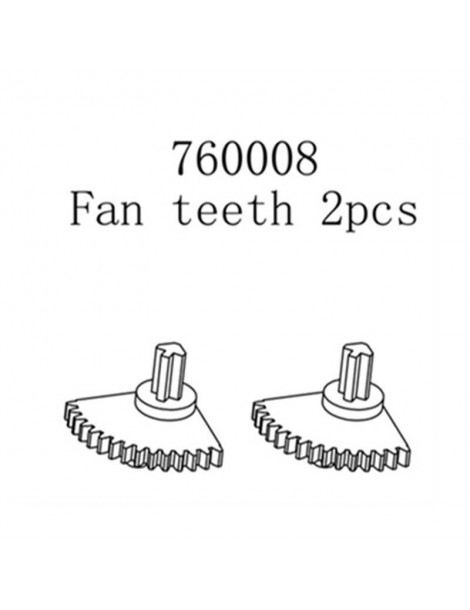 Steering Fan Teeth, 2 Pcs.