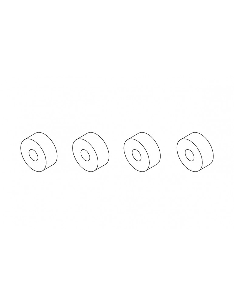 Axle sleeve (Secondary drive shaft) 4pcs