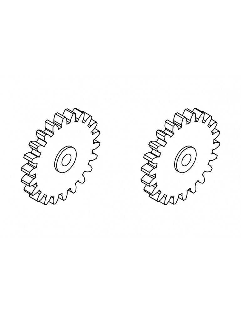 Gear (Secondary drive shaft) 2pcs