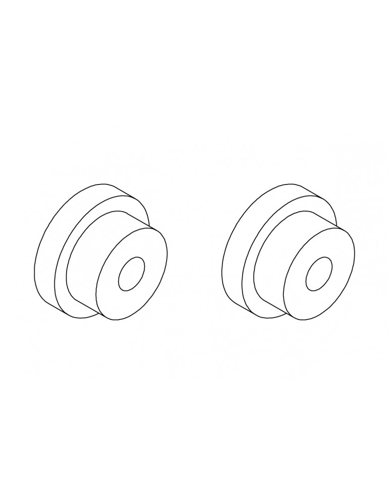 Axle sleeve (Secondary drive shaft) 2pcs