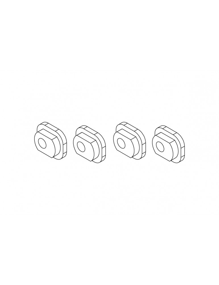 Axle sleeve (Rear wheel) 4pcs
