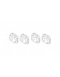 Axle sleeve (Rear wheel) 4pcs