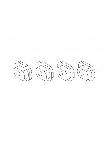 Axle sleeve(Rear wheel) 4pcs