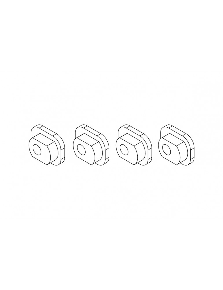 Axle sleeve(Rear wheel) 4pcs