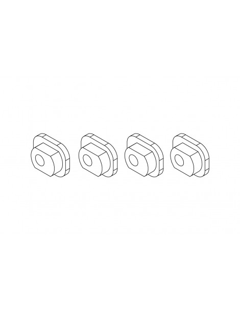 Axle sleeve(Rear wheel) 4pcs
