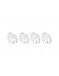Axle sleeve(Rear wheel) 4pcs
