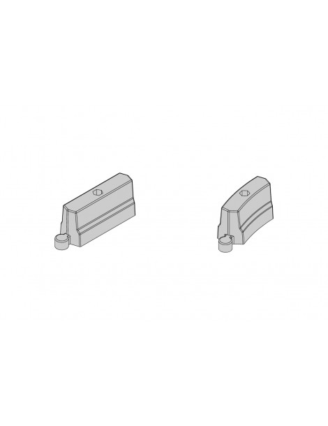 Plastic Cement Barrier(Grey) 50pcs 45pcs straight,5pcs bent