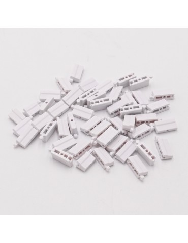 White Plastick Cement Barrier, 50 Pcs.